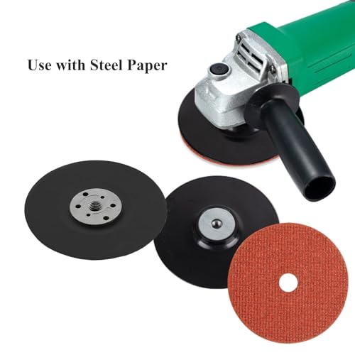 HOTCKB 2 Piezas Platos Lijadores para Amoladoras Angulares 115mm Plato de Goma M14 - imagen 4