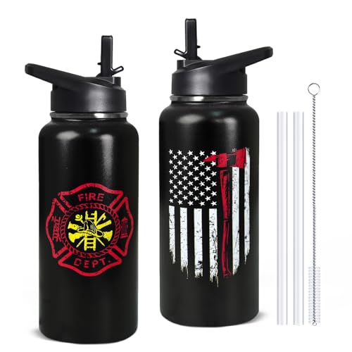 32oz Firefighter Insulated Water Bottle