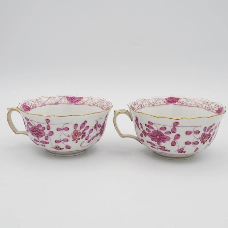 Amazon | マイセン Meissen インドの華 リッチピンク カップ＆ソーサー