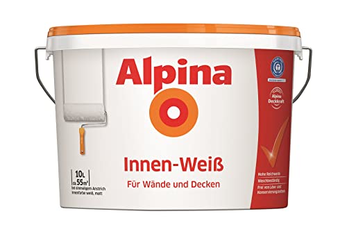 Alpina Wandfarbe Innen-Weiß 10 Liter matt