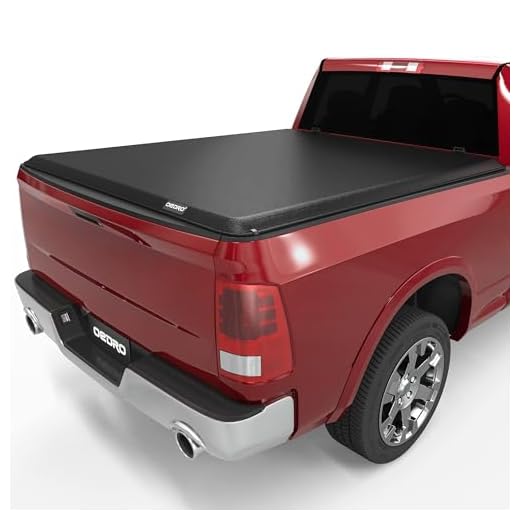 OEDRO Soft Roll Up Truck Bed Tonneau Cover Compatible with 2002-2023 Dodge Ram 1500 Classic Only, 2003-2023 Dodge Ram 2500 3500, Fleetside 6.4 Ft Bed w/o Ram Box