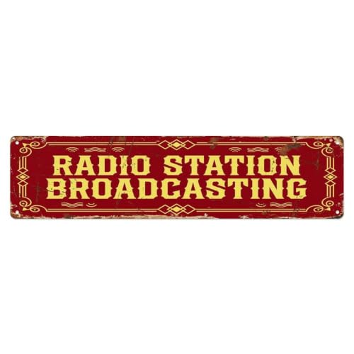 Plaque en métal radiodiffusée par station de radio
