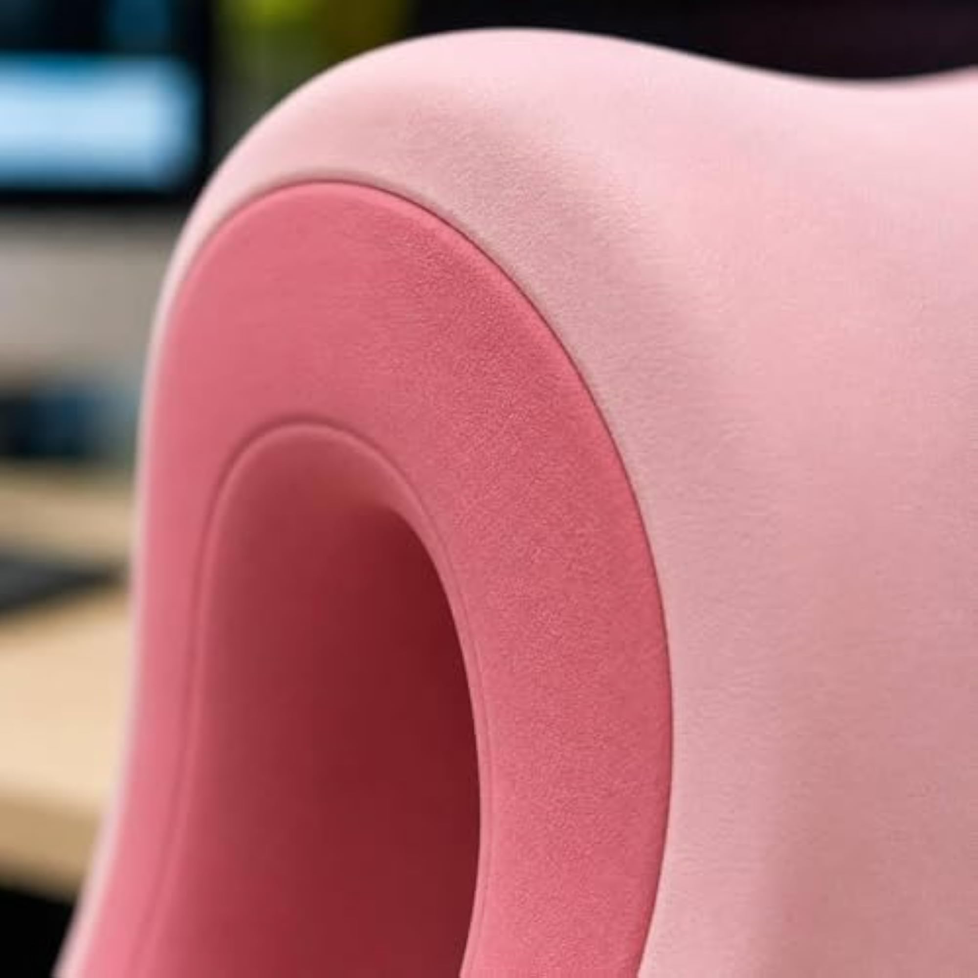 Ergonomic Office Chair Headrest Pillow, Attachable Gray Headrest