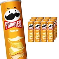 Pringles Cheese Potato Chips Can 134 g (12-Piece Set)