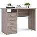Tvilum, Truffle Warner Desk with 4 Drawers