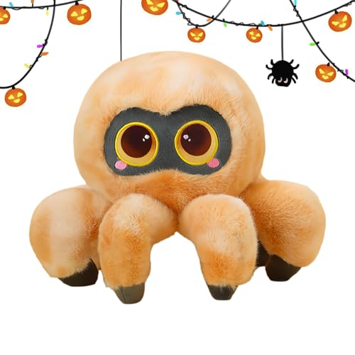 Dreuhuing Peluche de Araña Bonito - 29.97 Centímetros Muñeca De Araña con Ojos Grandes - Animal De Peluche para Halloween - para La Guardería, El Dormitorio, La Sala De Estar, El Sofá, La Silla