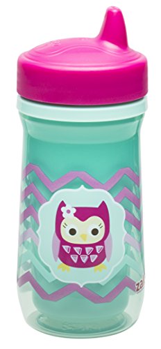 Zak Designs 6688-M010 Toddlerific 9 oz. Sippy Cup, Owl Chevron