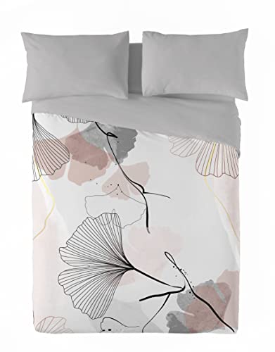 Funda nórdica Gingka Cama 150 textil de hogar estampado botánico reversible 3