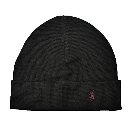 POLO RALPH LAUREN(ポロラルフローレン) コットン ニットキャップ 6F0468 ブラック メンズ レディース ユニセックス ペア お揃い ニット帽 帽子 かっこいい おしゃれ フリーサイズ [並行輸入品]