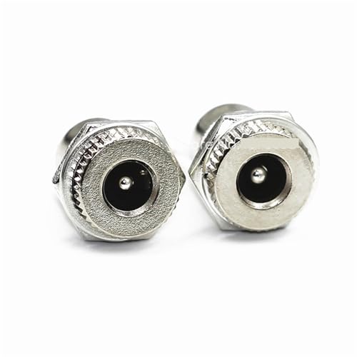 Conector DC-099 de 5.5 x 2.1 mm AQJG de Alta Durabilidad Mecanica en Chasis Metalicos