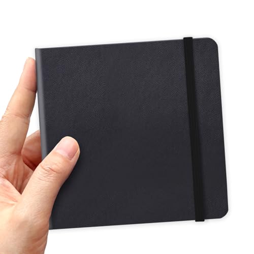 5 PU Leather Sketchbook with Black Paper