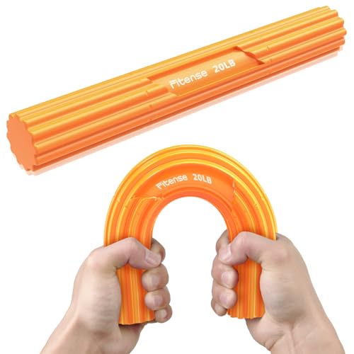 Fitense Flex Therapy Resistance Bar - Tennis Elbow & Golfers Elbow Pain Relief, Physical Therapy Bar for Tendinitis, Wrist, Forearm Rehab - Improve Grip Strength, Muscle Recovery & Hand Rehabilitation