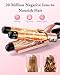 Waver Curling Iron Wand, BESTOPE PRO 5 in 1 Curling Wand Set with 3 Barrel Hair Crimper for Women, Fast Heating Hair Wand Curler in All Hair Type