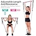 Pilates Bar Kit with Resistance Bands, Multifunctional Pilates Bar for Women & Men with Heavy-Duty Metal Adjustment Buckle, Pilates Home Equipment for Full BodyWorkouts