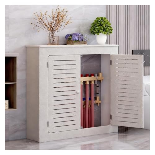 WBBML Radiator Cover Cabinet Moderno Underfloor Heating Manifold Access Panel Cubierta Colector Calefacción por Suelo Radiante Porche Baño(50x80x15cm/19.69x31.5x5.91in)