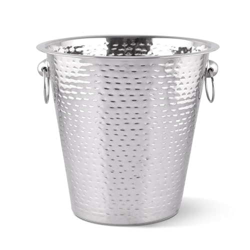 Evokk Ice Bucket/Champagne/Wine Cooler - Stainless Steel With Dual Handles - Strong and Durable - 4 LT