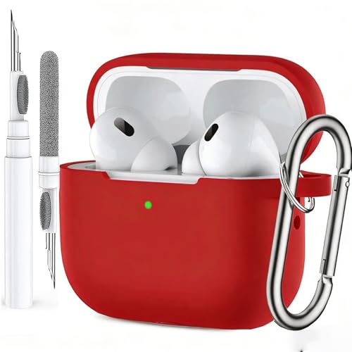 Airpods Pro 3�p�P�[�X�A�j���A�����A���̎q�p�AAirpods Pro��3����P�[�X�A�\�t�g�V���R��Apple iPod Pro 3����ی�J�o�[�X�L�� �L�[�`�F�[���N���[�i�[�y���t���A���b�h