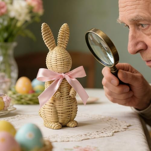 Figurine lapin de Pâques pour décorer la cheminée et la table du salon - 8