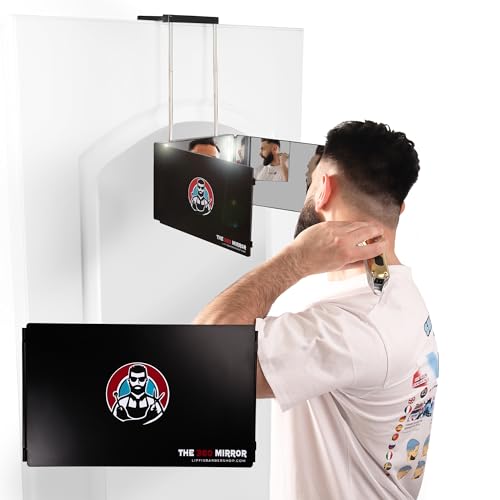 Image of The 360 Mirror MINI LED light Trifold Barber 3 Way Self Hair Cutting System