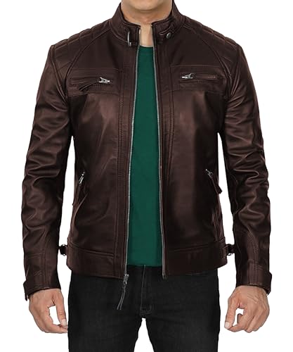 USTRADEENT Genuine Classic Leather for Men - 100% Lambskin Leather