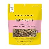 Bocce's Bakery Bac' N Nutty Soft & Chewy Peanut Butter & Bacon Recipe Natural Dog Treats, Wheat-Free, 2 lb (Pack of 1)