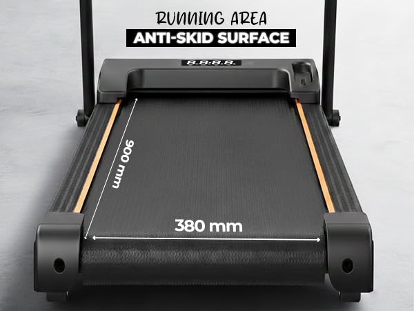 Image of Durafit91 Dash 2.5HP Peak BLDC Motor Treadmill with Mobile Stand & Remote Control |100 kg User Capacity | 8 km /h Max Speed | LED Display with Foldable Under-Desk Design | Home Use
