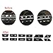 MOTOKU Set of 12 Air Conditioning A/C Heater Button Key Caps Switch Cover Repair Kit for BMW 5 6 7 F10 F01 F12 61319313923 931392