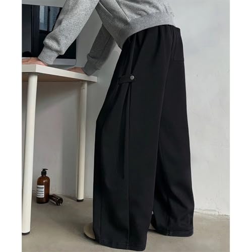 Men Casual Sports Long Loose Sweatpants Wide Leg Straight Casual Pants Sports Long Loose Wide Leg Straight Trousers3