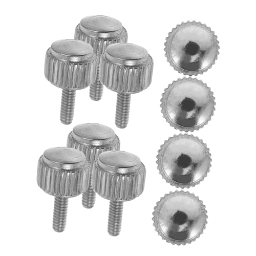 Mobestech 10個のキャリパーネジ:緩み防止ノギスm1.6金属つまみネジ - 迅速な調整修理のためのねじ付きロックノブ