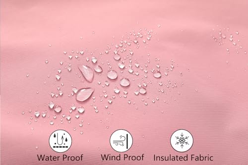 Image of MOERDENG Women's Ski Jacket Waterproof Warm Winter Coat Hooded Snowboarding Jacket Versatile for Hiking & Winter Activities