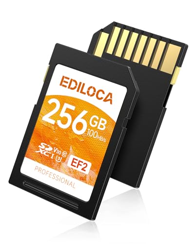 Ediloca Tarjeta de Memoria EF2 UHS-I de 256 GB, Lectura de 100