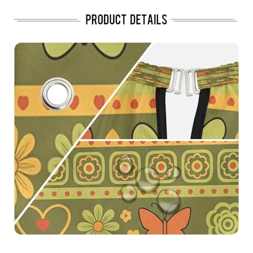 Capa de Corte de Pelo Impermeable con Mariposas Retro miniatura 4