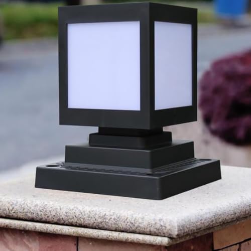 Lámpara solar para poste con batería de 2000mah: la solución de luz resistente para jardín 3
