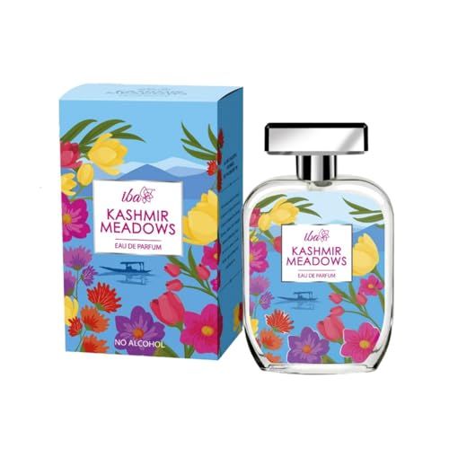 Image of Iba Eau De Parfum - Kashmir Meadows, 100 ml, Perfume Spray | Long Lasting Floral & Oriental Fragrance for Women | Skin Friendly Fresh Perfume for Everyday Fragrance | Alcohol-Free