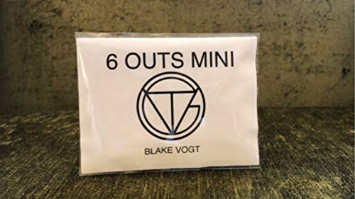 icechan Six Outs Mini (Gimmicks and Online Instructions) by Blake Vogt Magic Tricks Mentalism Illusions Close up Magic Prediction Funny