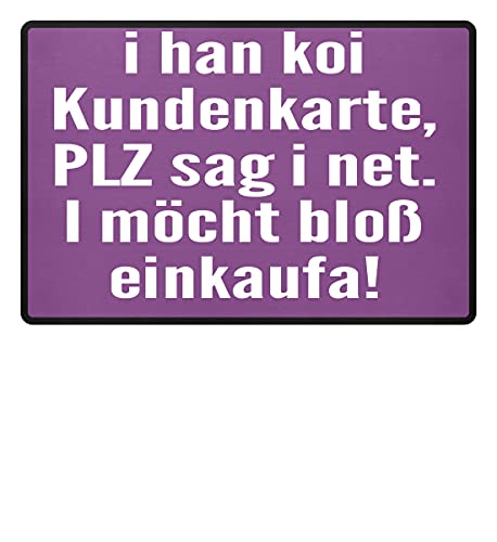 Paillasson humour han koi lilas, un tapis d'entrée chic et durable pour sublimer votre accueil