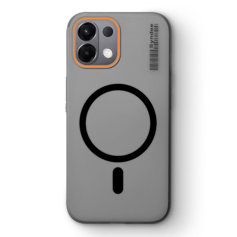 Image of Mr. Case Back Cover for Oppo K13 5G Sleek Frosted Translucent Back Only Compatible with Wireless Magnetic Accessories | Anti-Scratch Shockproof Phone Case - Black