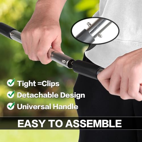 THRISEED Dog Pooper Scooper, Durable Dog Poop Tray and Long Handle Rake Set for Large Medium Small Dogs, Heavy Duty Pet Suppliers - 3
