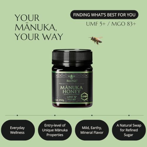 Miel Manuka UMF 5+ BeeNZ en sobres, 12 unidades miniatura 2