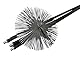 PYRO FEU 862618 Kaminkopf, Stahl, 250 mm, metrisches Gewinde 12, Grau