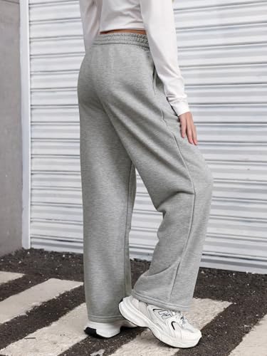 SOLY HUX Girl's Straight Wide Leg Sweatpants Casual High Waisted Baggy Joggers Track Pants3