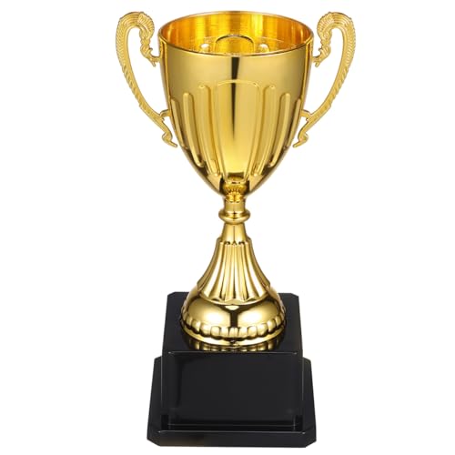 Trophées de récompense Golden Cup NOLITOY 7.4 pouces en plastique avec base