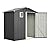 6x4 FT Outdoor Metal Storage Shed with Lockable Doors - Galvanized Steel Utility Tool Shed for Garden, Backyard, Patio, Lawn Equipment Storage, Weather-Resistant & Tool-Free Assembly