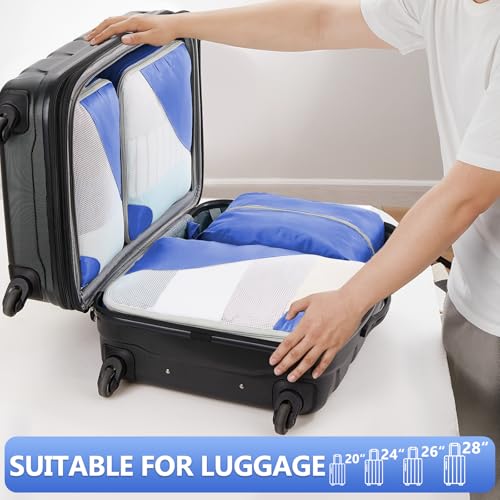Image of 8 Set Packing Cubes for Travel, Gifts for Women Mom,Anti-Tearing Suitcase Organizer,OlarHike Vacation Essentials & Accessories for Cruise Ship