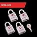 Master Lock Brass TSA Locks for Luggage with Key, TSA Approved Keyed Padlock for Backpacks, Suitcases, and Luggage, Zipper Lock, 4 Pack, 4683Q