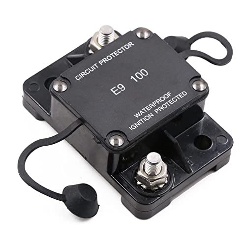 image for T Tocas Hi-Amp 100 Amp Automotive Circuit Breaker Auto Reset No Switch