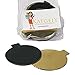 Katgely Mini Single Portion Cake Boards Double Sided Gold & Black, 3 1/8- Pack of 200