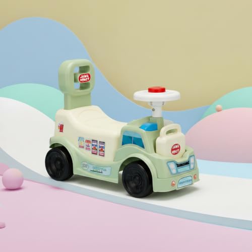 Image of Amazon Brand - Jam & Honey Cloud Kitchen Ride-On Toy for Kids | Foot-to-Floor Push Car with Music & Storage | Indoor & Outdoor Ride-On for Boys & Girls Age 1-3 Years | Durable Design
