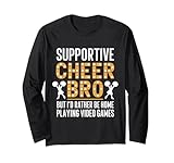 Photo Gallery supportive cheer bro cheer brother of a cheerleader brother maglia a manica Photo Gallery supportive cheer bro cheer brother of a cheerleader brother maglia a manica