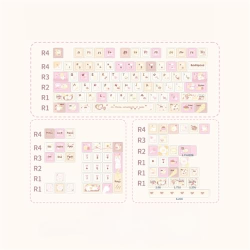 �s���N�Ɣ���PBT���F�K�[���L�[�L���b�v�Z�b�g137 MX�X�C�b�`���J�j�J���L�[�{�[�h�ƌ݊���(129 keys)